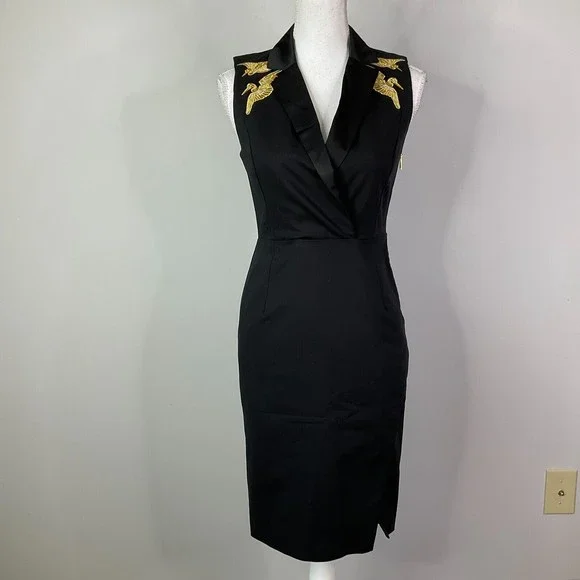 slim fit dress slacks Amazing 1975 Thea Porter Printed Burnt Gold & Black Silk Velvet Caftan –  Shrimpton Couture main image 1